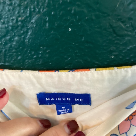 MAISON ME Talia Dress, Retro Flower Floral Sleeveless Dress with Ruffle Straps - Picture 4 of 12